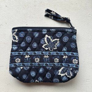Vera Bradley Blue Coin (2000) Small Makeup Bag